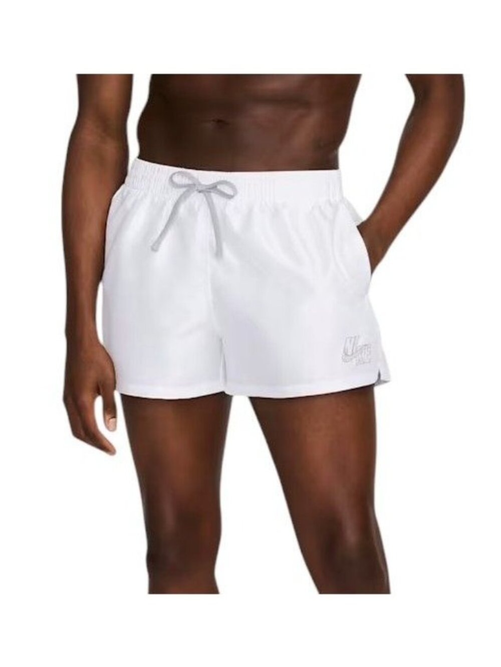 Nike Swim White Essential 3" Volley Shorts NESSD452-100 Men’s XL New with Tags